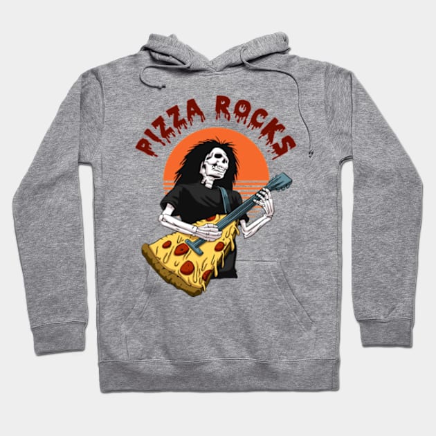 Pizza Rocks Hoodie by Three Meat Curry